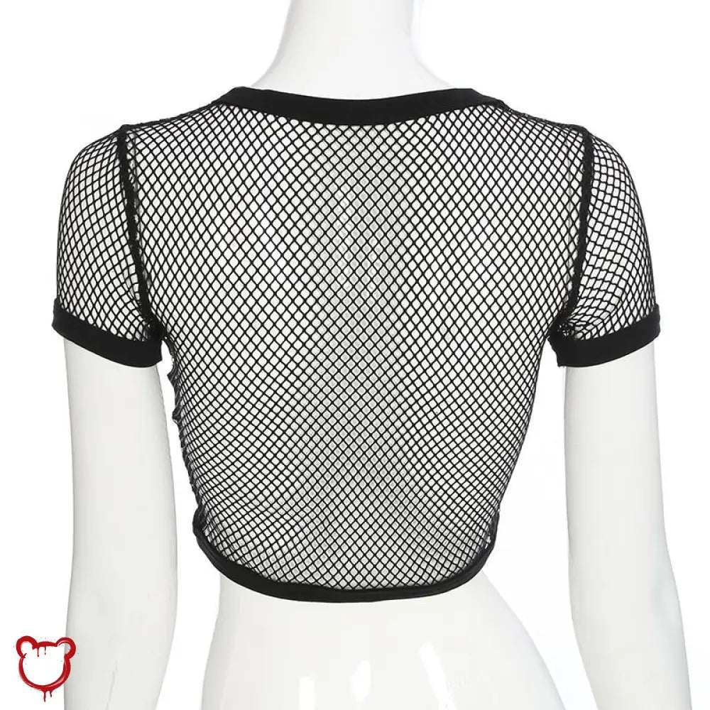 Courtney's Gothic Fishnet Top - The Cursed Closet