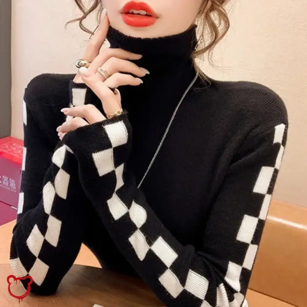 "Cozy Long - sleeve Turtleneck Sweater" - The Cursed Closet