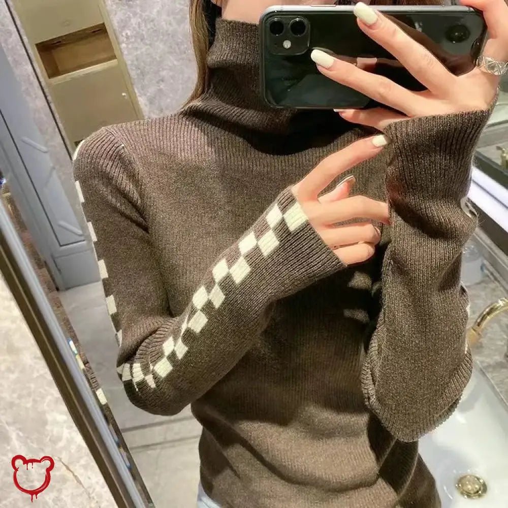 "Cozy Long - sleeve Turtleneck Sweater" - The Cursed Closet