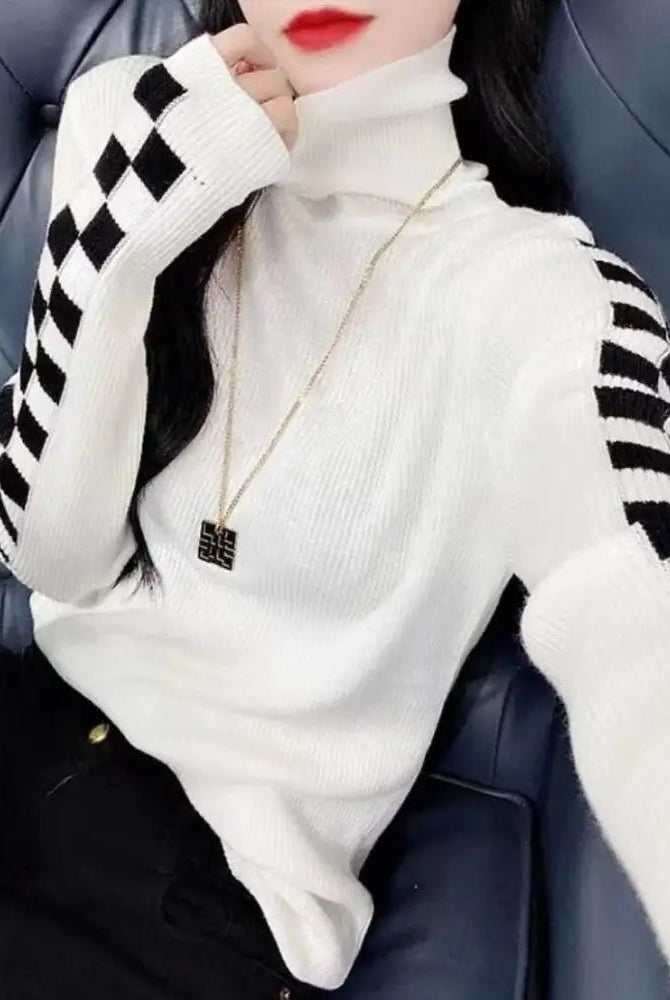 "Cozy Long - sleeve Turtleneck Sweater" - The Cursed Closet