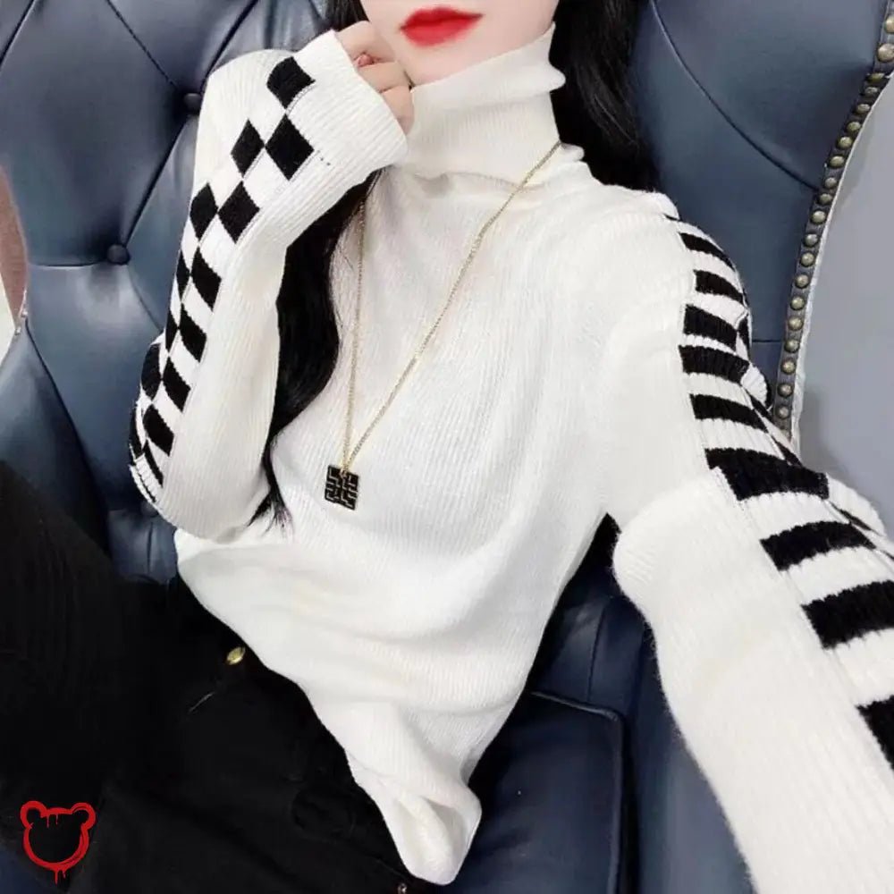 "Cozy Long - sleeve Turtleneck Sweater" - The Cursed Closet