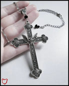 Cross Bat Necklace - The Cursed Closet