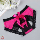 Crotchless Bow Underwear - Easy Access - The Cursed Closet