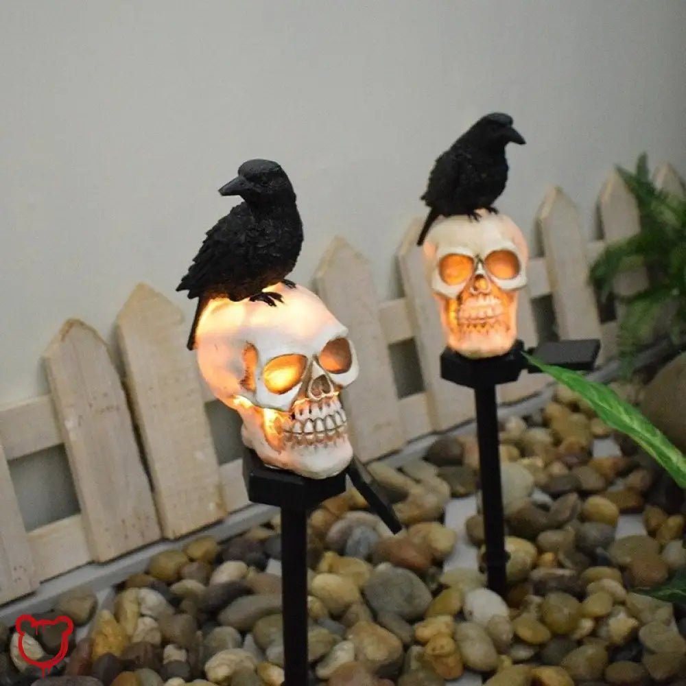 Crow Bones Outdoor Lights - The Cursed Closet