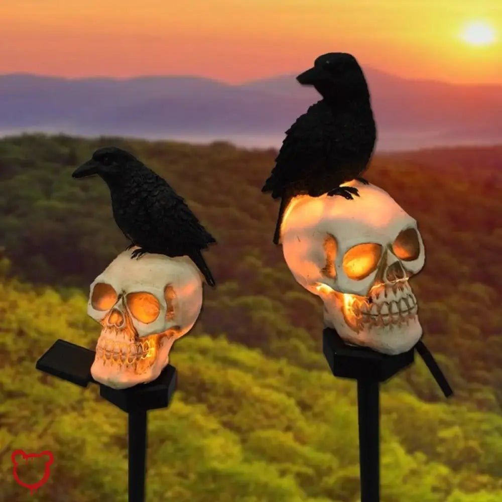Crow Bones Outdoor Lights - The Cursed Closet