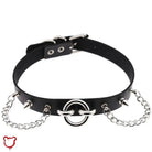 Crusader's PU Chain Choker: Black - The Cursed Closet