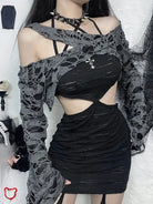 Cut Out Coordinated Outfit Clothing