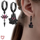 Cute Ghost Earrings - Black - The Cursed Closet