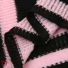 Cute Pink and Black Knit Top - The Cursed Closet