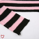 Cute Pink and Black Knit Top - The Cursed Closet