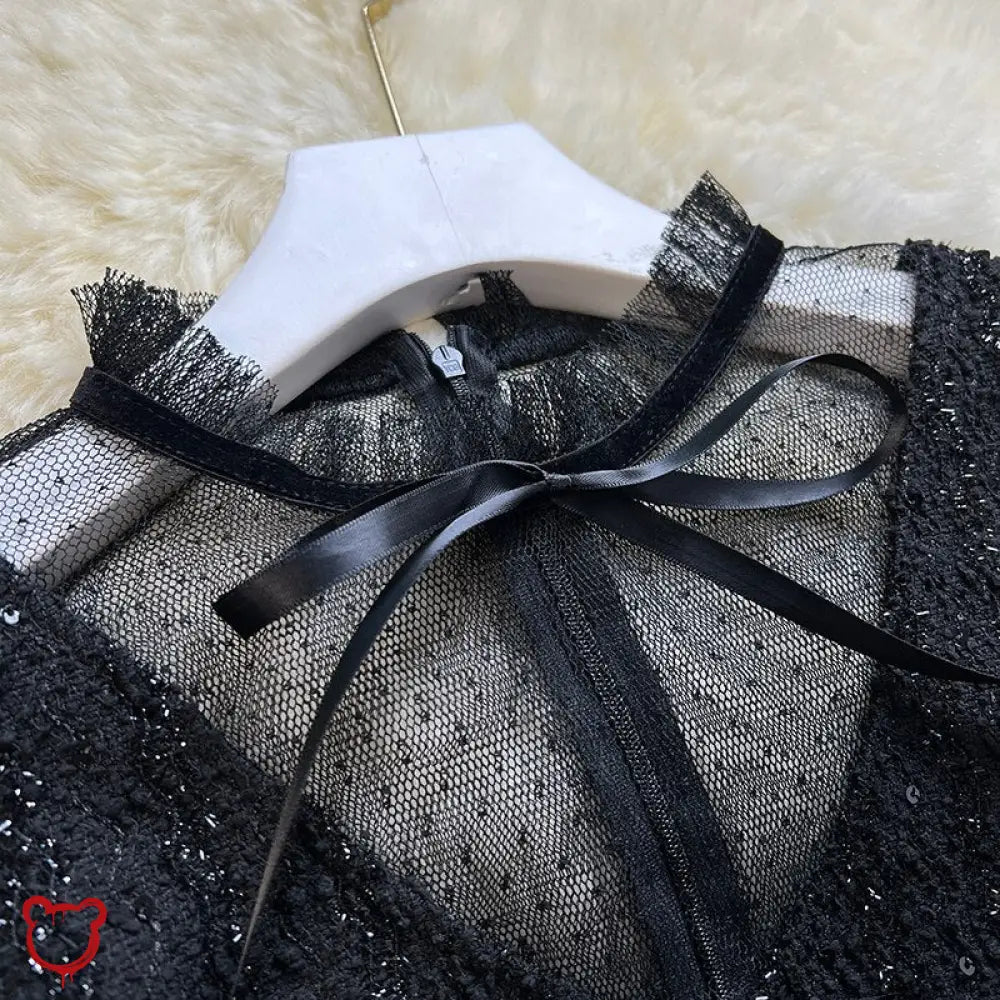 Cyclone Gothic Bow Dress - The Cursed Closet