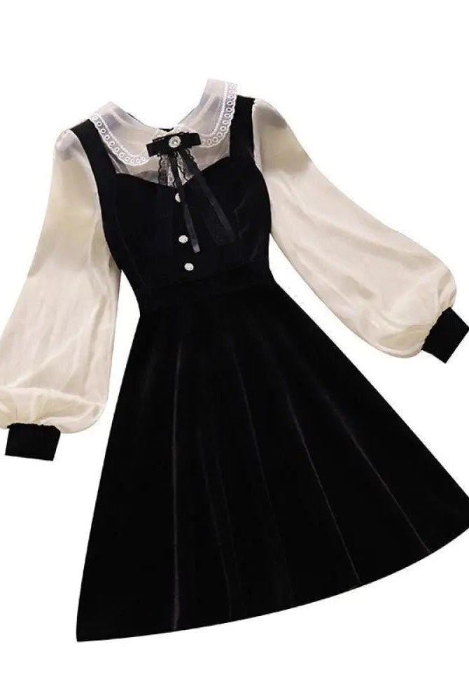 Dahlia Gothic Shirt Dress - The Cursed Closet