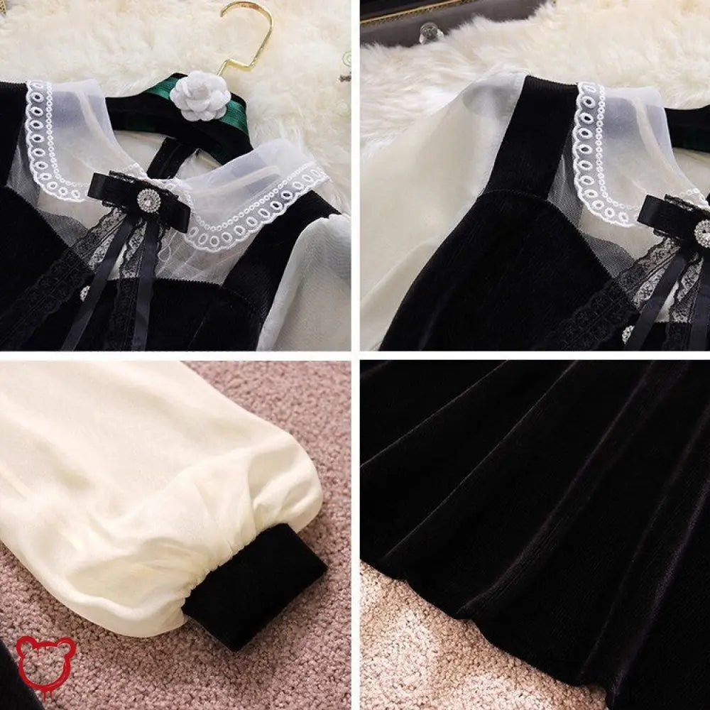 Dahlia Gothic Shirt Dress - The Cursed Closet