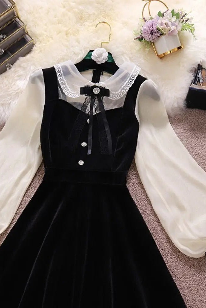 Dahlia Gothic Shirt Dress - The Cursed Closet