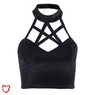Dangerous' Pentagram Crop Top. - The Cursed Closet
