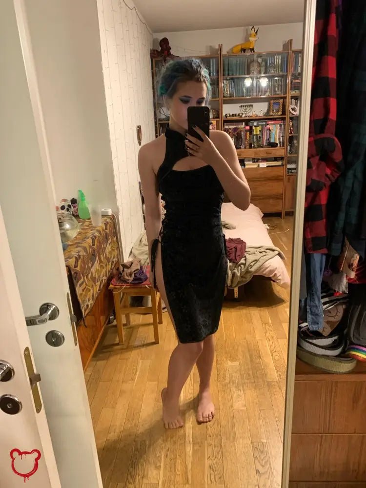 Dark Goth Maxi Dress' - The Cursed Closet