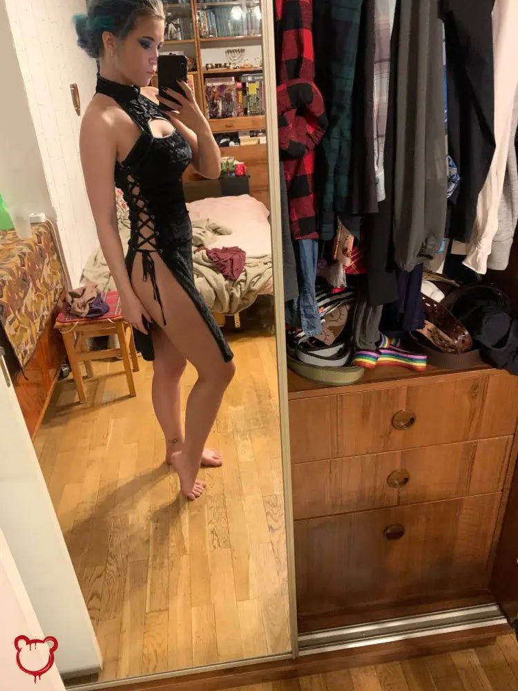 Dark Goth Maxi Dress' - The Cursed Closet