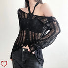 Dark Horse Black Sweater - The Cursed Closet