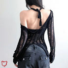 Dark Horse Black Sweater - The Cursed Closet