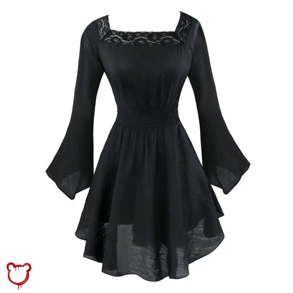 Dark Lace Goth Dress - The Cursed Closet