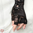 Dark Lace Goth Gloves Accessories