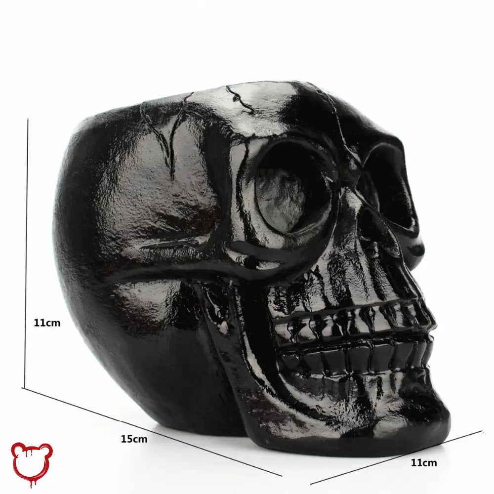 Deadly Black Skull Pot - The Cursed Closet