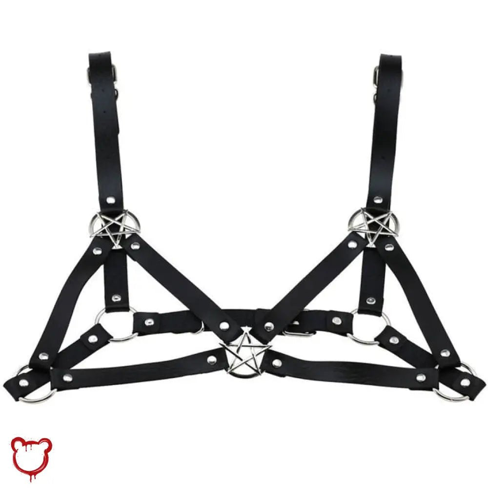 Deadstar' Faux Leather Harness - The Cursed Closet
