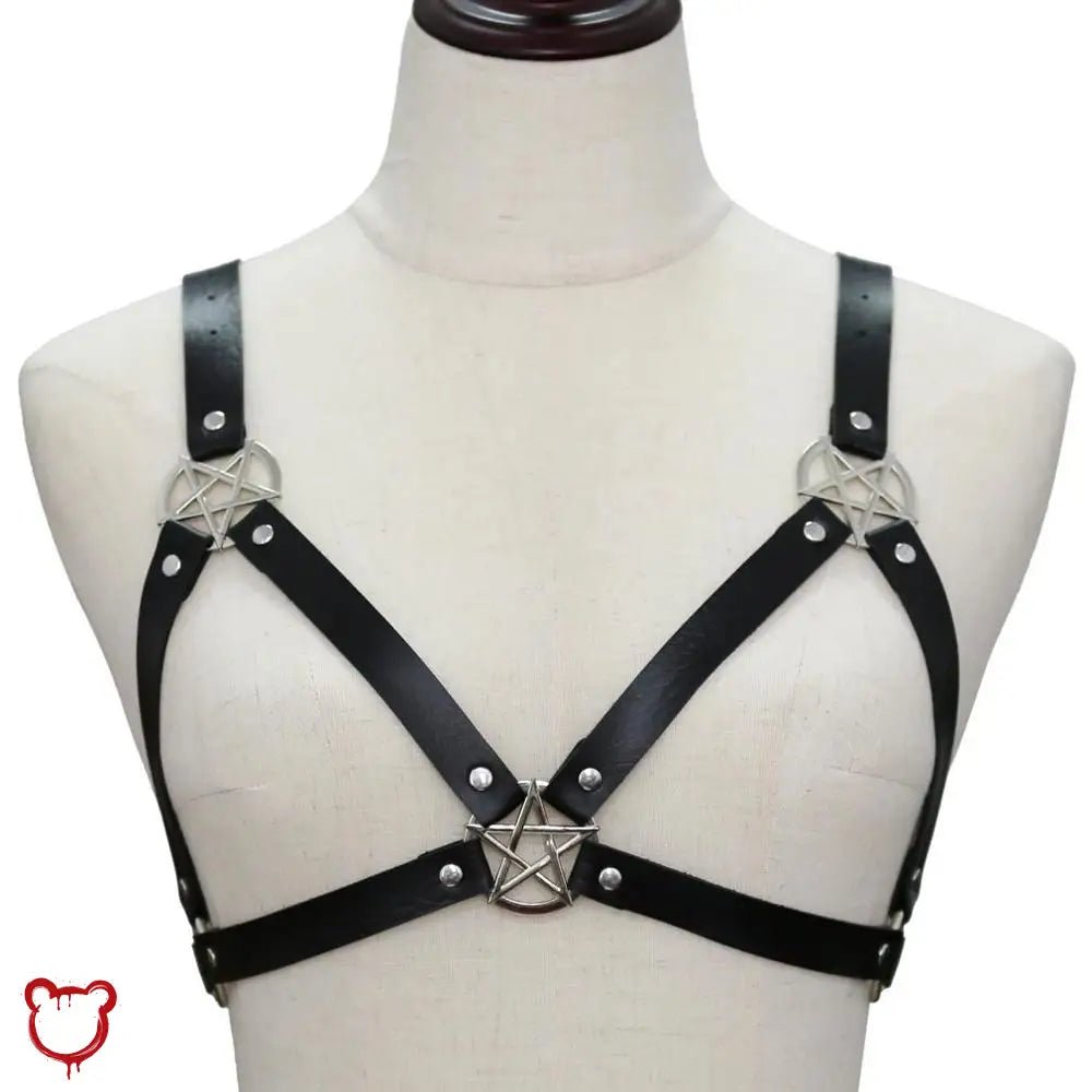 Deadstar' Faux Leather Harness - The Cursed Closet