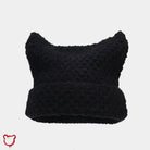 Devilish Striped Harajuku Cat Beanie - The Cursed Closet