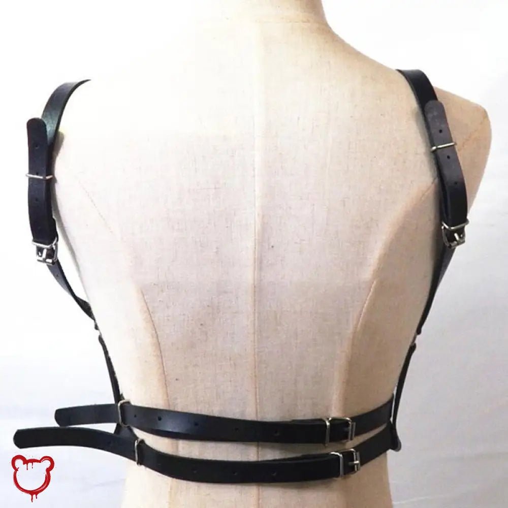 "Dominate Me Leather Harness" - The Cursed Closet