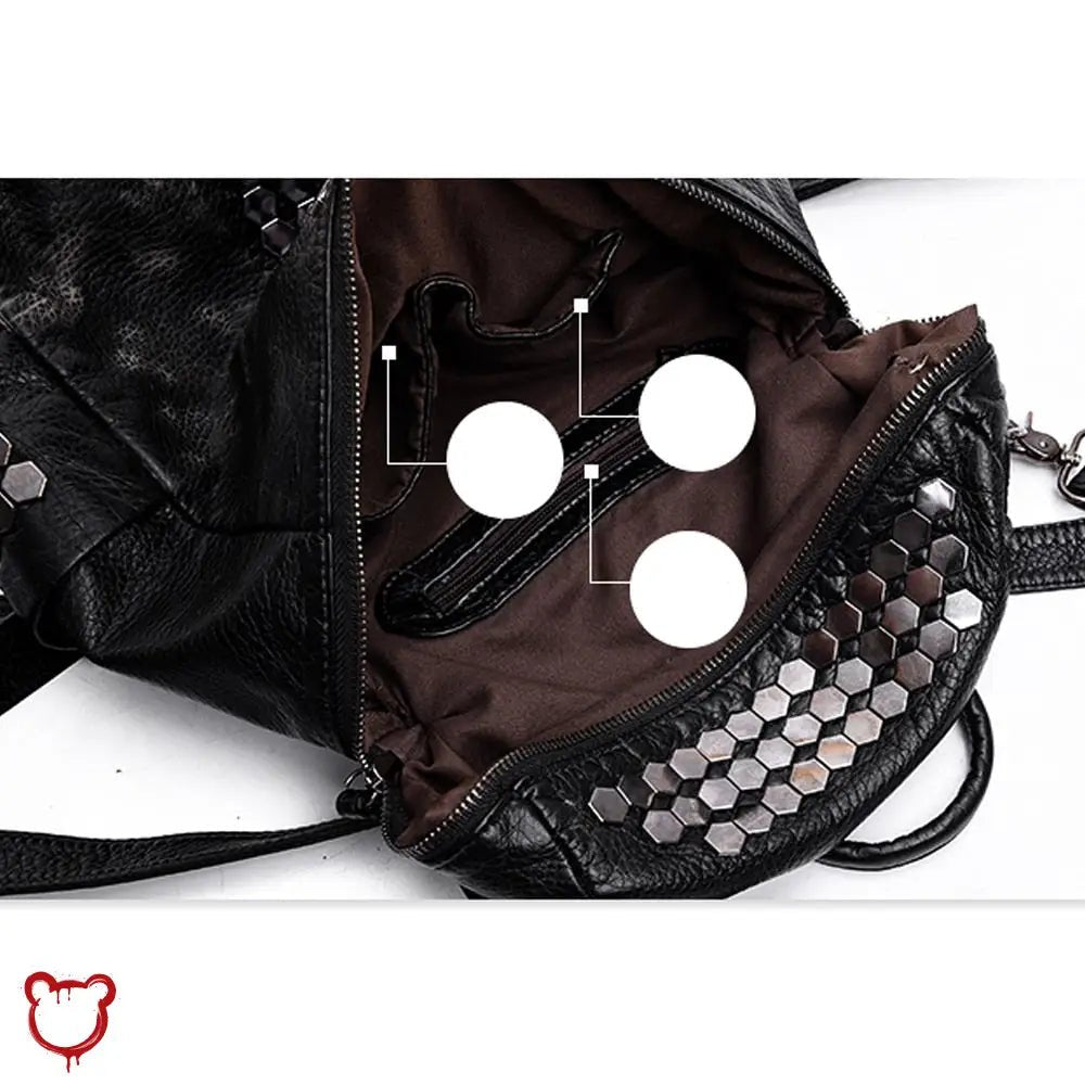 Donnie's PU Black Backpack - The Cursed Closet