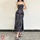 Doomed Mesh Tie - Dye Dress - The Cursed Closet