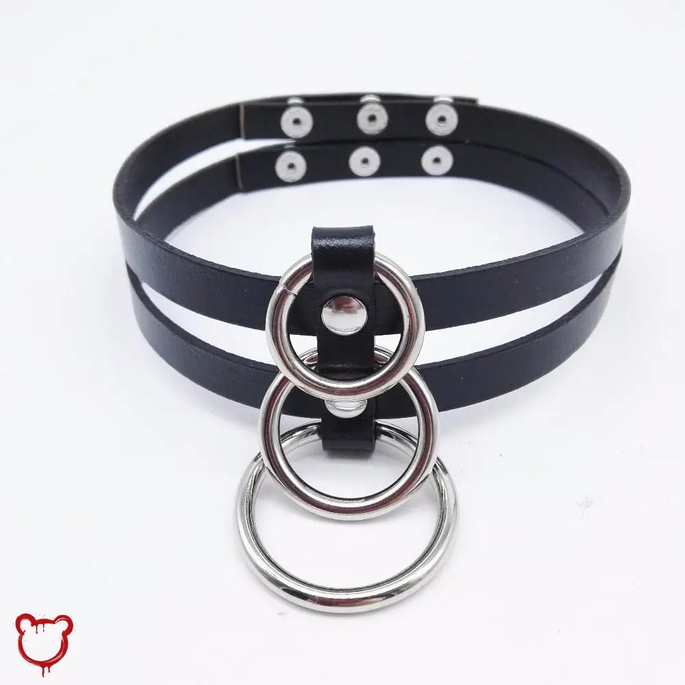 Double Layer O - Ring Choker - The Cursed Closet