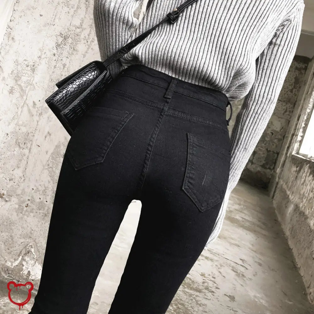 Draco Black 5 - Inch Lace - Up Ankle Pants - The Cursed Closet