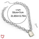 Ecstatic' Padlock Choker Chain Necklace - The Cursed Closet