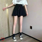 Elasticated Waist Gothic Skort - The Cursed Closet