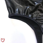 Entry' Latex Mesh Black Buckle PU Uniform Lingerie - The Cursed Closet