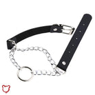 Escape' PU Faux Leather O Ring Chain Vegan Choker - The Cursed Closet