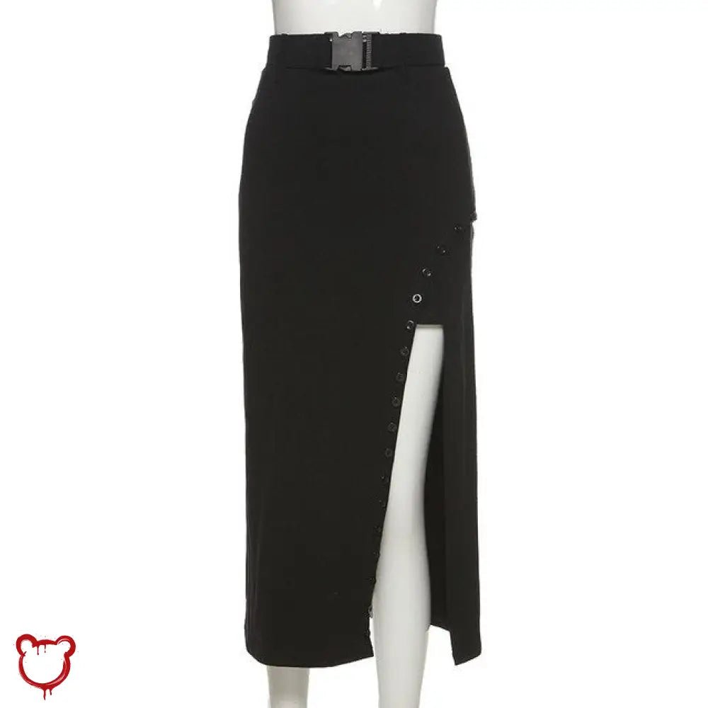 Evil Kin' Harajuku Slit Skirt - The Cursed Closet