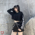 Faithless' Grunge Long Sleeved Top - The Cursed Closet