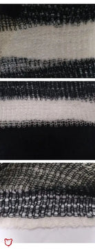 Falter' Grunge Sweater - Black/White - The Cursed Closet
