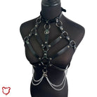 Faux Leather Body Choker Harness Accessories