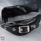 Faux Leather Hair Band - Black - The Cursed Closet