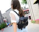 Faux Leather Owl Embroidery Backpack - The Cursed Closet