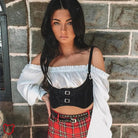 Faux Leather Waist Cincher. - The Cursed Closet