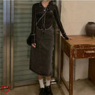 "Fear Shock Knit Crop Top" - The Cursed Closet