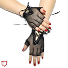 Fishnet Lolita Fingerless Gloves - The Cursed Closet