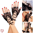 Fishnet Lolita Fingerless Gloves - The Cursed Closet