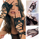 Fishnet Lolita Fingerless Gloves - The Cursed Closet