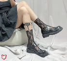 Floral Calf Socks - Lolita - The Cursed Closet